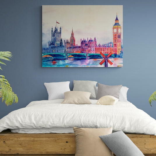 London Painting - Canvas Mérida Fine Print Art