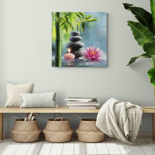 Lotus Flower - Canvas Mérida Fine Print Art