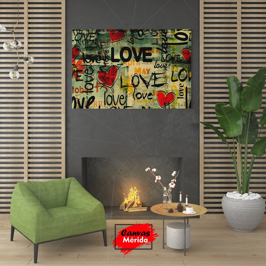 Love Love - Canvas Mérida Fine Print Art