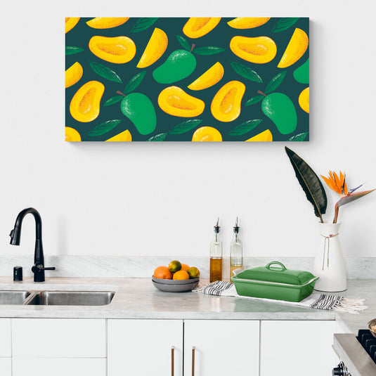 Mangos y Hojas - Canvas Mérida Fine Print Art
