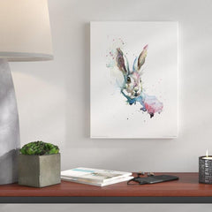 March Hare Bunny (conejo en acuarela) - Canvas Mérida Fine Print Art