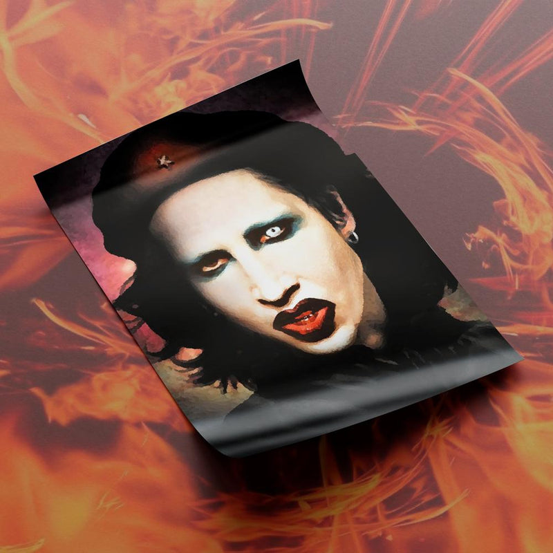 Marilyn Manson - Canvas Mérida Fine Print Art