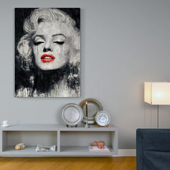 Marilyn Monroe Blur - Canvas Mérida Fine Print Art