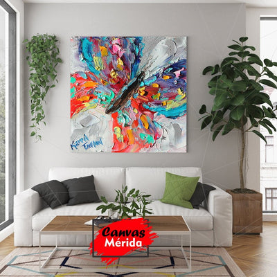 Mariposa Paint - Canvas Mérida Fine Print Art