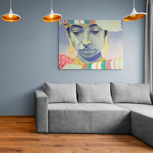 Meditation in India - Canvas Mérida Fine Print Art