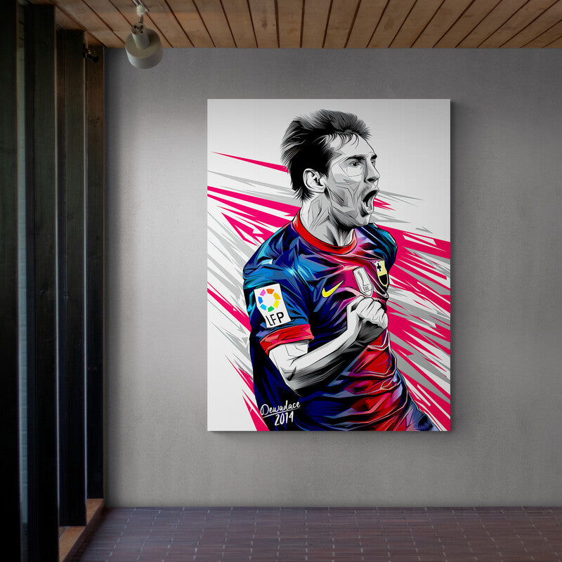 Messi #5 - Canvas Mérida Fine Print Art