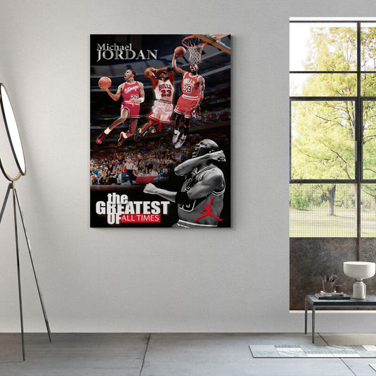 Michael Jordan V - Canvas Mérida Fine Print Art