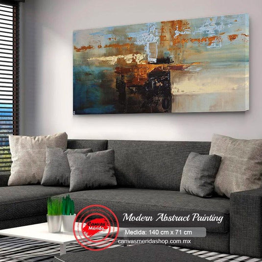 Modern Abstract Painting - Canvas Mérida Fine Print Art