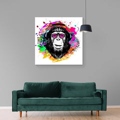 Monkey Dj - Canvas Mérida Fine Print Art