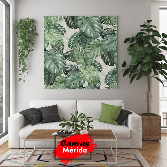 Monstera dos - Canvas Mérida Fine Print Art