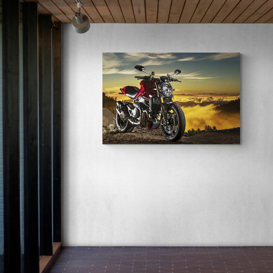 Motorcycle #4 - Canvas Mérida Fine Print Art