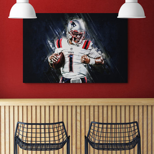 NFL Cam Newton New England Patriots - Canvas Mérida Fine Print Art