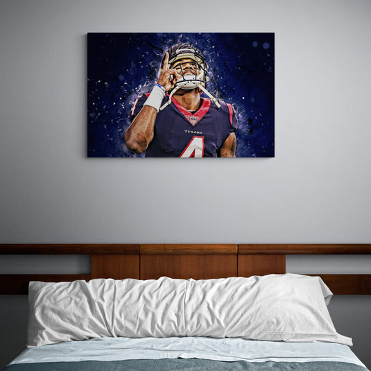 NFL Deshaun Watson Rays Housto Texans - Canvas Mérida Fine Print Art