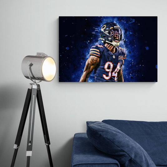 NFL Leonard Floyd Chicago Bears - Canvas Mérida Fine Print Art