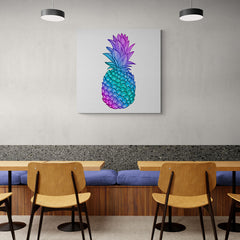 Neon Pineapple - Canvas Mérida Fine Print Art