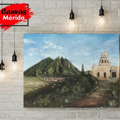 Old Monterrey - Canvas Mérida Fine Print Art