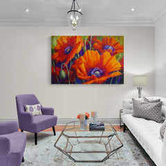 Orange Poppies - Canvas Mérida Fine Print Art