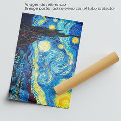 Blue Flower - Canvas Mérida Fine Print Art