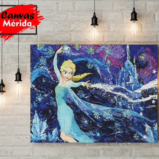 Princess Elsa - Canvas Mérida Fine Print Art