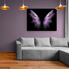 Purple Angel Wings - Canvas Mérida Fine Print Art