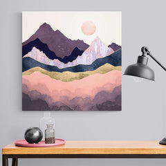 Purple Mountain - Canvas Mérida Fine Print Art