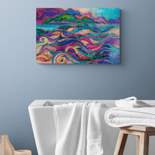Rainbow Swell - Canvas Mérida Fine Print Art