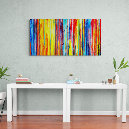 Rainbow of Crayons - Canvas Mérida Fine Print Art