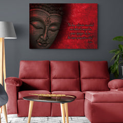 Red Buddha - Canvas Mérida Fine Print Art