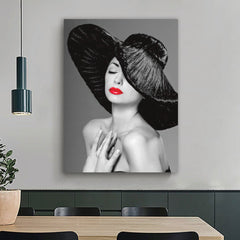 Red Lib Fashion Woman - Canvas Mérida Fine Print Art