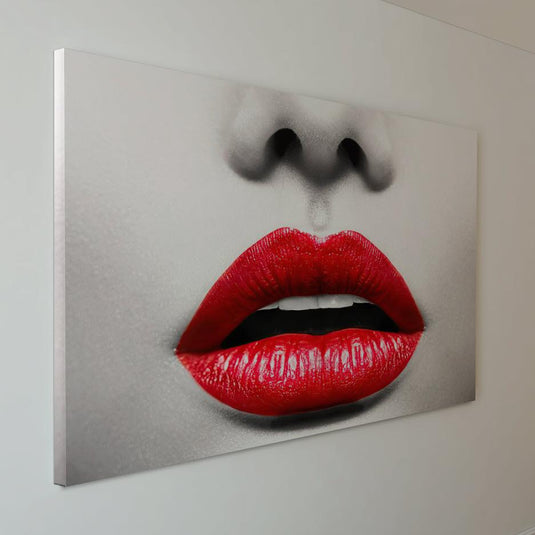 Red Lips - Canvas Mérida Fine Print Art