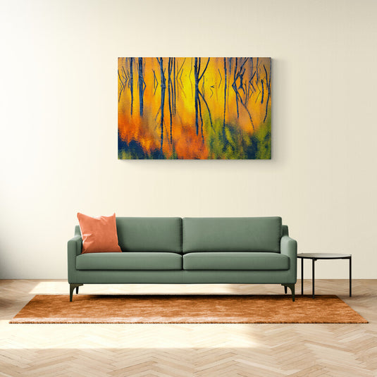 Reflection of Branches - Canvas Mérida Fine Print Art