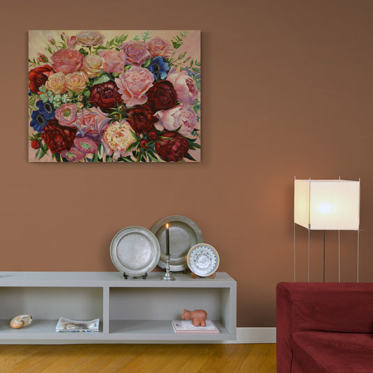 Arreglo exuberante de flores