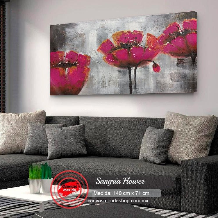 Sangria Flower - Canvas Mérida Fine Print Art