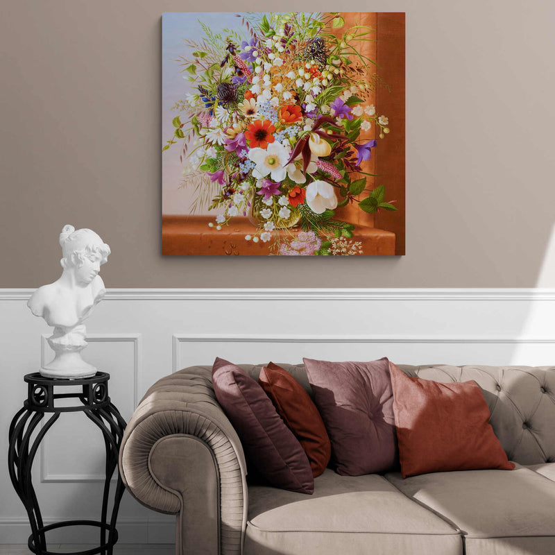 Seasonal Flowers - Canvas Mérida Fine Print Art