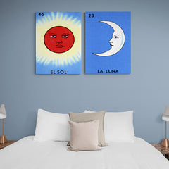 Set 46 y 23 El Sol y La Luna - Canvas Mérida Fine Print Art