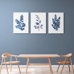 Set Blue Twigs - Canvas Mérida Fine Print Art