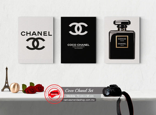 Set Coco Chanel #2 - Canvas Mérida Fine Print Art