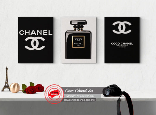 Set Coco Chanel - Canvas Mérida Fine Print Art