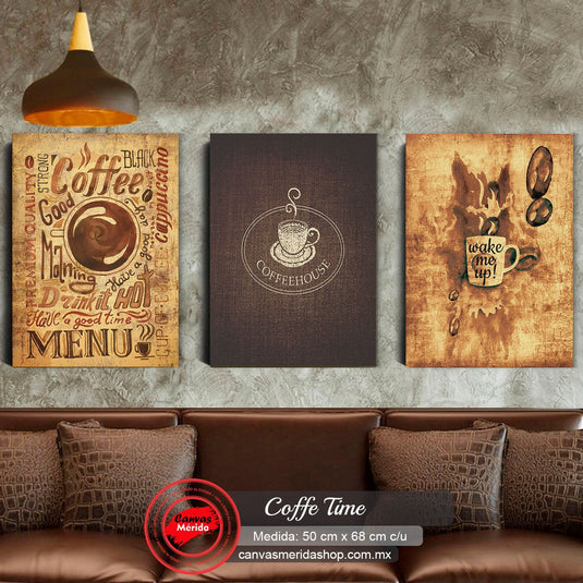 Set Coffe Time - Canvas Mérida Fine Print Art