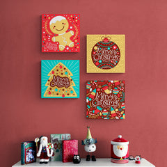 Colección de pixarts navideñas con motivos festivos y saludos navideños