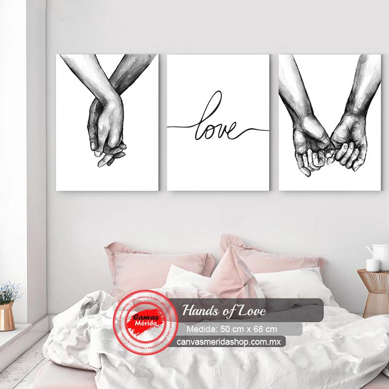 Set Hands of Love - Canvas Mérida Fine Print Art