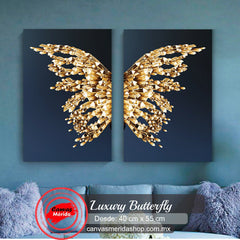 Set Luxury Butterfly - Canvas Mérida Fine Print Art