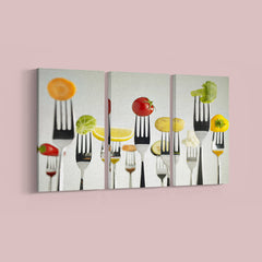 Set Tenedores Frutas y Verduras - Canvas Mérida Fine Print Art