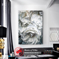 Shades Of White - Canvas Mérida Fine Print Art