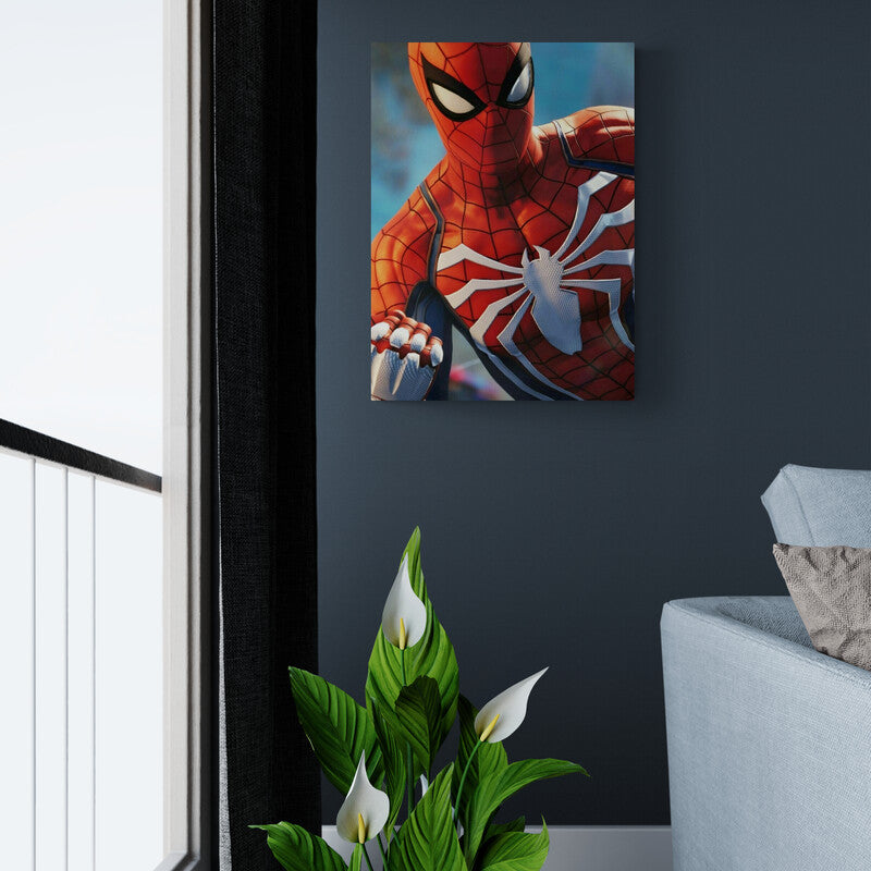 Spiderman in the Air - Canvas Mérida Fine Print Art