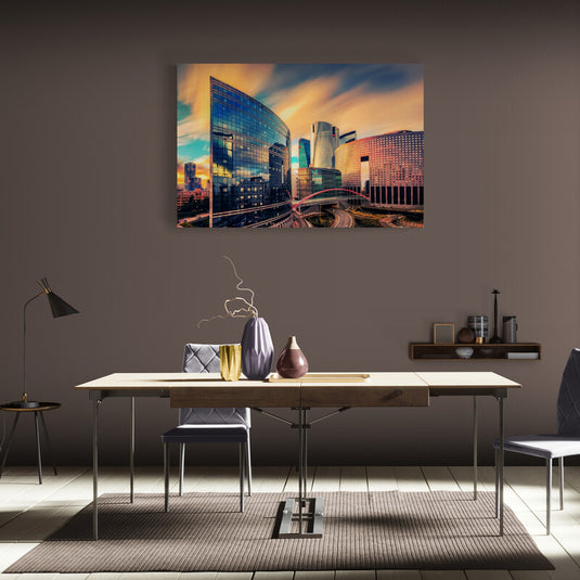 Sunset in the Big City - Canvas Mérida Fine Print Art