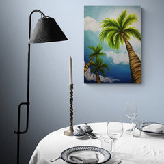Tall Palm Tree - Canvas Mérida Fine Print Art