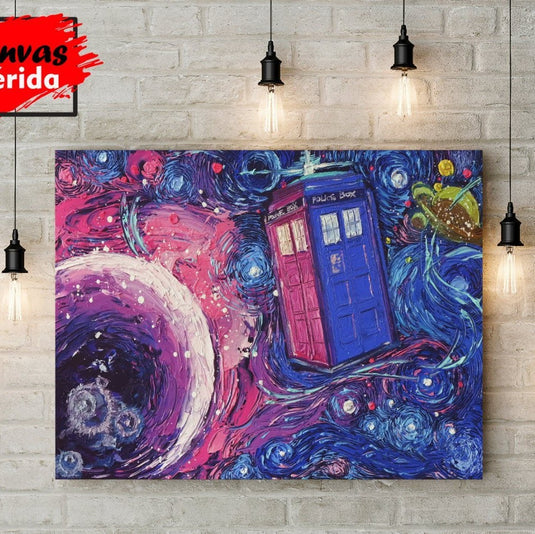 Tardis Dr Who #2 - Canvas Mérida Fine Print Art