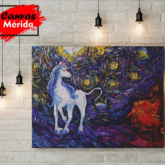 The Unicorn - Canvas Mérida Fine Print Art