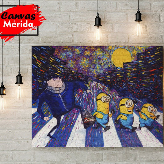 The Minions Despicable - Canvas Mérida Fine Print Art